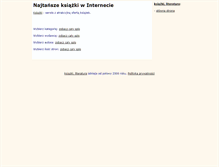 Tablet Screenshot of ksiazki.podstrona.pl